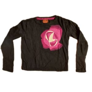 3T Sweater Black with Pink White Rose Missoni Brand